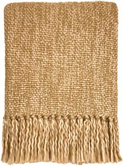 Malagoon - Marble vintage yellow throw