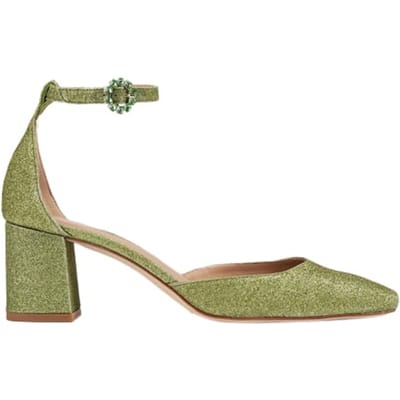 LK Bennett Darling Sandal Green Maat: 35 | Sandalen Outlet | Dames | Bruin
