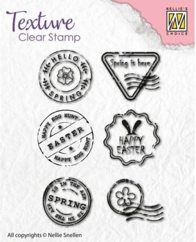 NSCS005 - clearstamp Nellie Snellen - Postal marks - stempel - postzegel stempels - lente voorjaar