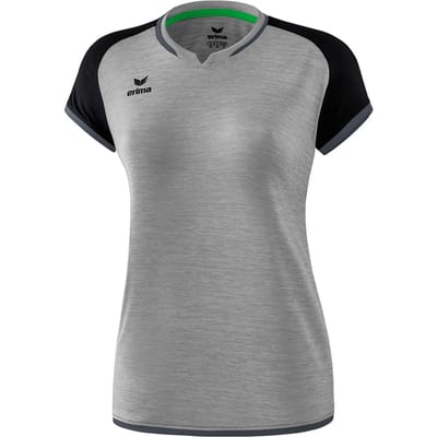 Erima Sportshirt - Maat 34  - Vrouwen - grijs/zwart/wit