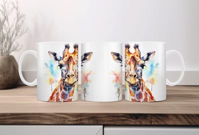 Auqarel koffiemok Giraf 2