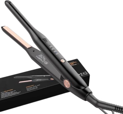 Verte Mini Krultang Voor Kort Haar – Baard Stijltang – Titanium Platen – Stijltang Mini - Dunne Stijltang - Mini Krultang