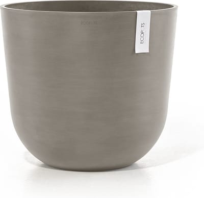 Ecopots Oslo 45 - Taupe - Ø45 x H39,4 cm - Ronde taupe bloempot