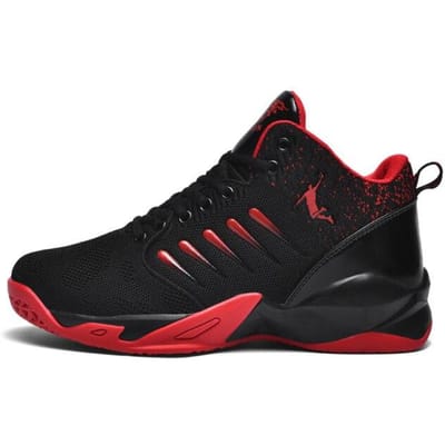 Basketbalschoenen Unisex Koppel Basketbal Sportschoenen Ademend Hoge Kwaliteit Sneakers Heren Maat 36 -46 Retro Witte Schoenen 37 black