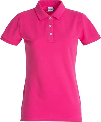 Clique Stretch Premium Polo Women 028241 - Helder kersen - S