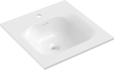 Mexen Vela inbouw wastafel 46 x 46,5 cm, glanzend wit - 25234500