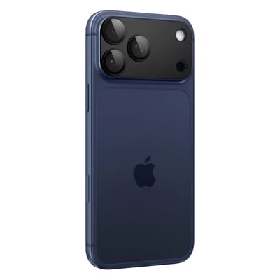 Spigen Camera Lens Protector Geschikt voor Apple iPhone 17 Pro - Glas.tR EZ Fit Optik Pro XL - 9H Tempered Glass - Gemakkelijke Installatie - Zwart 1-Pack