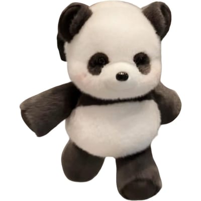 Schattig Panda Knuffeldier Zacht Gevuld Dier Kussen Emotionele Steun Kawaii Varkentje Knuffelpop Creatief Verjaardagscadeau Voor Kinderen gray