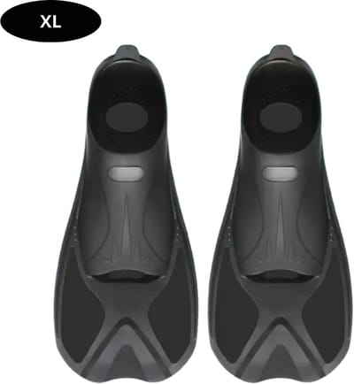 Bovista Zwemvliezen Voor Kinderen & Volwassenen - Flippers - Zwemflippers - Snorkelset - Zwart - Maat XL