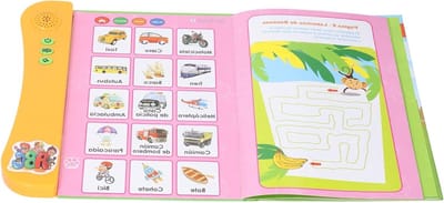 Multifunctioneel Elektronisch Geluidsboek voor Spaanse Educatieve Speelgoed, Creativiteit Verbeteren voor Kinderen vanaf 3 Jaar, Leerzaam en Interactief Speelgoed