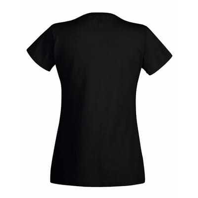 Fruit of the Loom Dames/vrouwen Lady-Fit Valueweight Short Sleeve T-Shirt (Pak van 5) (Zwart)