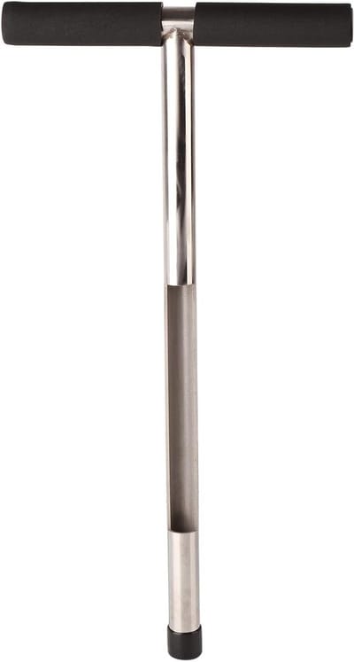 Bodemmonsternemer - Bodemtester - Tuinonderhoud - Roestvrij staal - 25.5 x 51 cm - Zilver