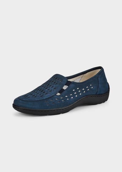 Schoenen met verwisselbaar voetbed - marine - Gr. 42 van Goldner Fashion