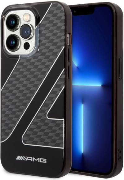 AMG Back cover - iPhone 14 Pro - Zwart - Slank en schokabsorberend ontwerp