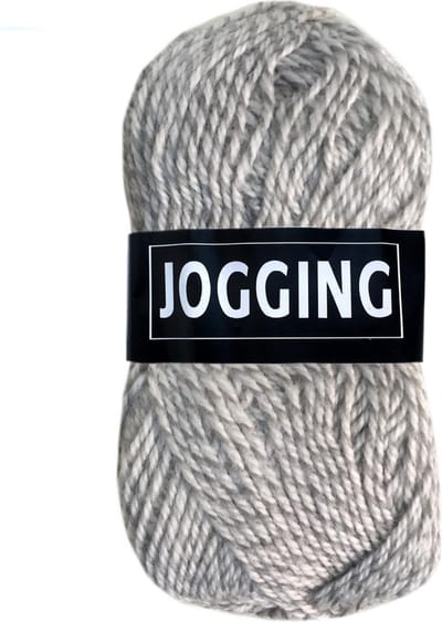 Beijer BV Jogging dunne sokkenwol acryl en wol - licht grijs (979) - pendikte 2,5 a 3mm - 2 bollen breiwol van 50 gram en 165meter - haakgaren - breigaren