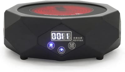 Elektrische Kookplaat - Thee Maker - Thee Zetten - Veilig Zonder Vuur - 1100 Watt - Zwart