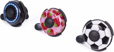 Benson Vrolijke kinderfietsbel - kleurrijk ontwerp - Ø 52 mm - mix van kleuren
