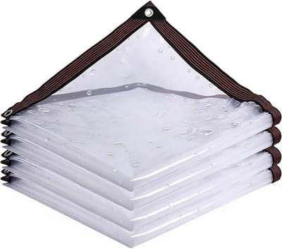 Transparant Zeil - Afdekzeil Dekzeil - Buiten Beschermen - 99% Doorzichtig - 180 x 220 cm - Kleurloos