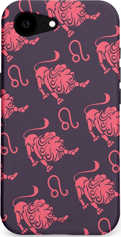 Casetastic Hoesje Geschikt voor Apple iPhone 16e Magsafe - Stijlvolle Beschermende Duo-layer Case - Zodiak leeuw