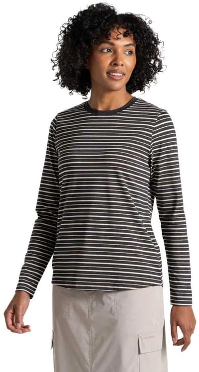 Craghoppers Nosilife Akona T-shirt Met Lange Mouwen Zwart 38 Vrouw