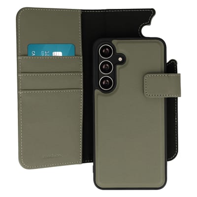 imoshion Hoesje - Geschikt voor Samsung Galaxy S25 FE - Uitneembare 2-in-1 Luxe Bookcase - Groen