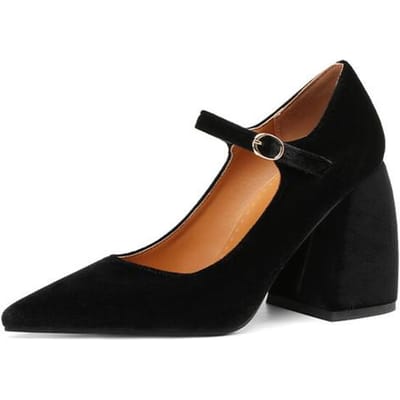Plus Size 44 45 46 47, Damesschoenen Nieuwe Suède Mary Jane Pumps Hoge Hakken Voor Vrouwen Werkschoenen Schoenen Voor Vrouwen Dikke Hakken 42 brown