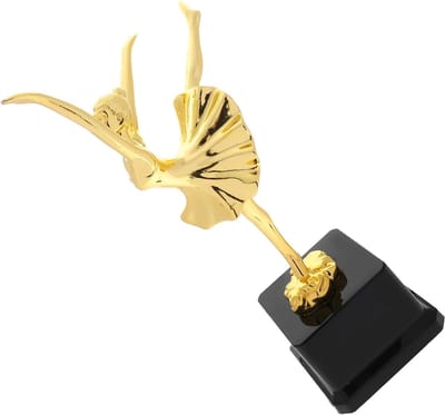 Dans Trofee Beker - Sport Prijs - Schoolprestaties Vieren - Balletdanser Beeldje - 25.5 cm Hoog - Goud