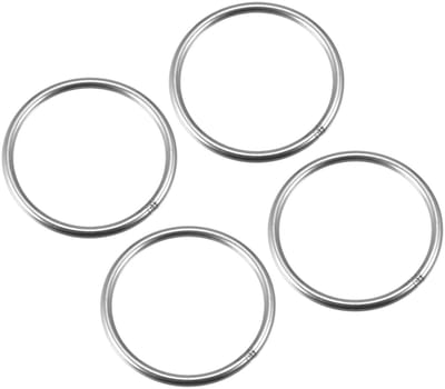 Dailygoods - Set van 4 RVS O-Ringen voor Hangende Objecten