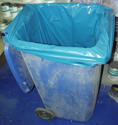 Vuilniszak 65/25x140cm blauw type 70 10 stuks