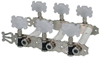 Boston 131-B Stemmechanieken voor Klassieke Gitaar 3L/3R Nikkel met Butterfly Knoppen en Lyra 70 mm