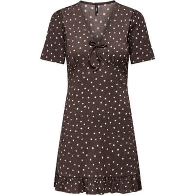 ONLY - ONLMOLLY S/S V-NECK DRESS JRS NOOS Dames Jurk