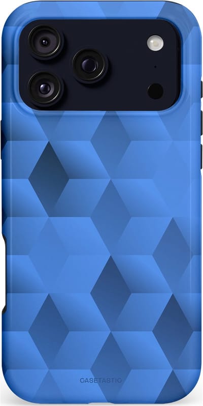 Casetastic hoesje geschikt voor Apple iPhone 17 Pro Max - MagSafe - Dubbellaagse bescherming - Hexaflow - Fashion Case - Lavendel Donkerblauw