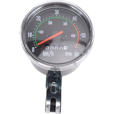 Mechanische Fietssnelheidsmeter Fietskilometer teller Stuurmontage Fietscomputer voor Dagelijks Gebruik Lange Afstand Fietsen gray