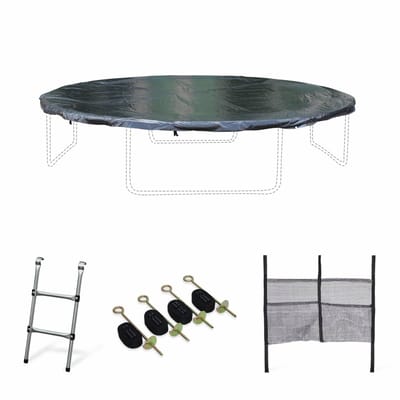 sweeek - Accessoireset voor trampoline met een diameter van 250 tot 490 cm