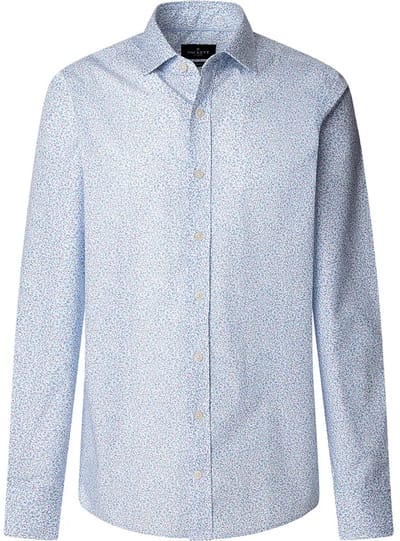 Hackett Mini Leaves Print Overhemd Met Lange Mouwen Blauw M Man