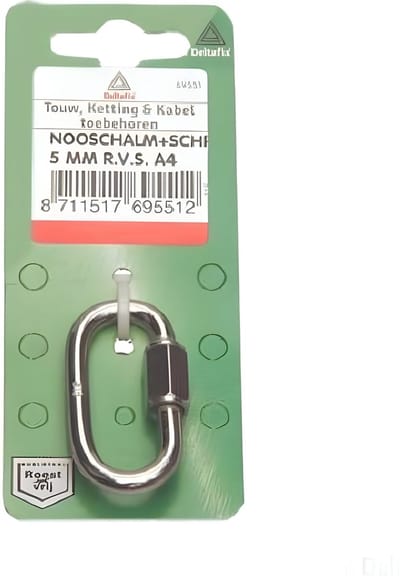 Noodschalm 5 mm RVS A4 - 1st