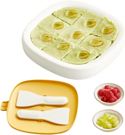 Rolijsmaker - Dessertmaker IJsroller - Desserts Maken - Voedselveilig Roestvrij Staal - 23 cm - Crèmekleurig