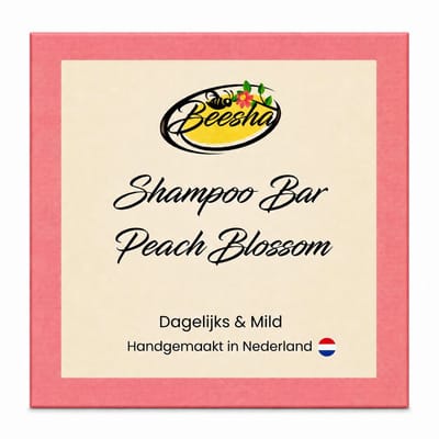 Beesha - Shampoo Bar Peach Blossom - Vegan - Sulfaatvrij - Parabeenvrij - CG Proof