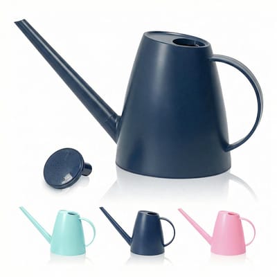 Gieter 1.8L Binnenplanten, Lange Tuit Gietsers voor Binnen en Buiten, Kleine Gieter met Afneembare Sprinklerkop, 60 oz Half Gallon Bloemen(donkerblauw)