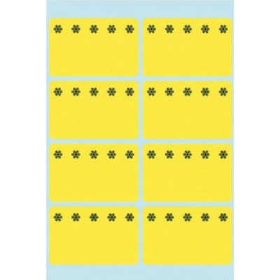 Herma diepvriesetiketten 26x40mm Fluor-Geel 48 stuks