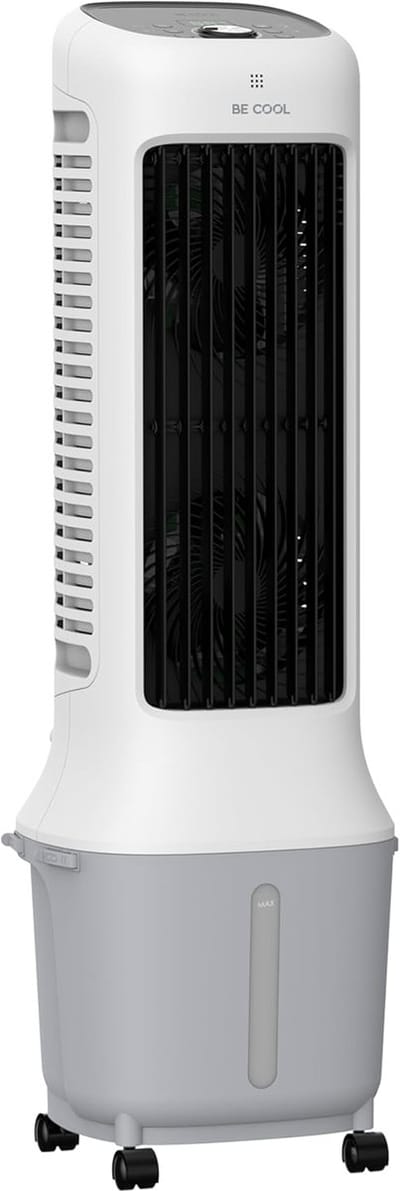 Torenluchtkoeler met 10 liter waterreservoir en wifi, 38 W, 24 snelheden en 3 windmodi