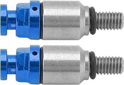 Robuuste Luchtventiel voor Vorken van Motorfietsen, Aluminium Legering, Eenvoudige Installatie M5x0.8, Blauw, Geschikt voor Offroad en Racegebruik