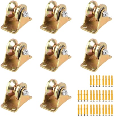 MTTProducts - Touwpulley - V-groef - Stevige constructie - Ø 31 mm - 100 kg draagkracht - Ideaal voor industriële toepassingen - 8 stuks