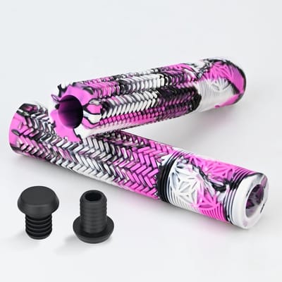 Fietsgrepen 160 mm in gemengde kleuren voor stuntstep, BMX, MTB-fiets en scooter - comfortabele grip en stevige duurzaamheid