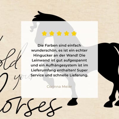 Canvas Schilderij Quotes - Spreuken - Paarden - Hold your horses - 40x30 cm - Wanddecoratie