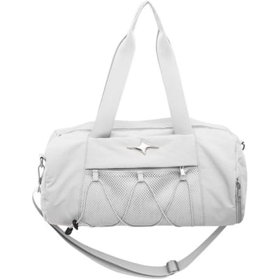 Trendy Reistas voor Mannen en Vrouwen Sportief en Casual Ontwerp Handige Sporttas Schouderband Cross-body Fitness Yoga Tas grijze kleur
