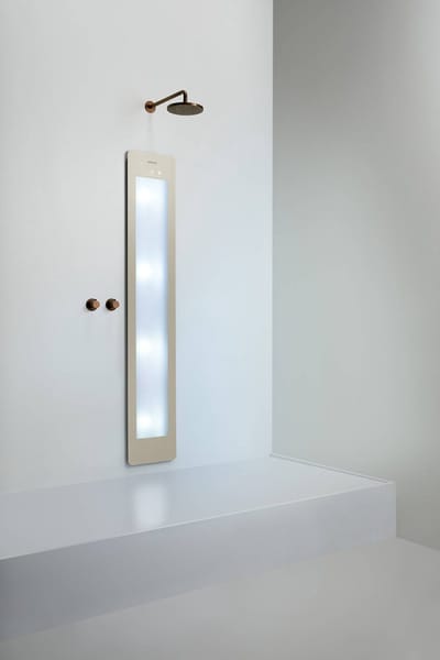 Sunshower Plus L inbouw met infrarood en UV-licht sand white