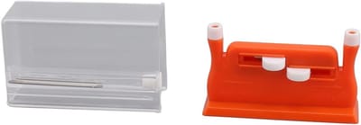 Automatische Draadinrijger - Naald Inrijgapparaat - Handnaaien Vereenvoudigen - Dubbele Kop Ontwerp - 7-15 cm - Oranje