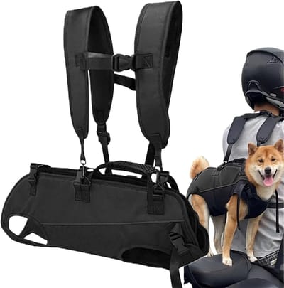 Hondenrugzak - Hond Draagtas - Verstelbare Sling - Met beensteun - Ademend Comfortabel Harnas - Multifunctionele Wandelondersteuning - Hiken - - Wandelen - Reizen - Motorfiet - Geschikt voor - 57*26cm - honden van 8.5 tot 13.5 kg