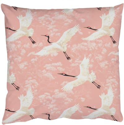 Sierkussens - Kussentjes Woonkamer - 50x50 cm - Kraanvogels - Bloesem - Roze